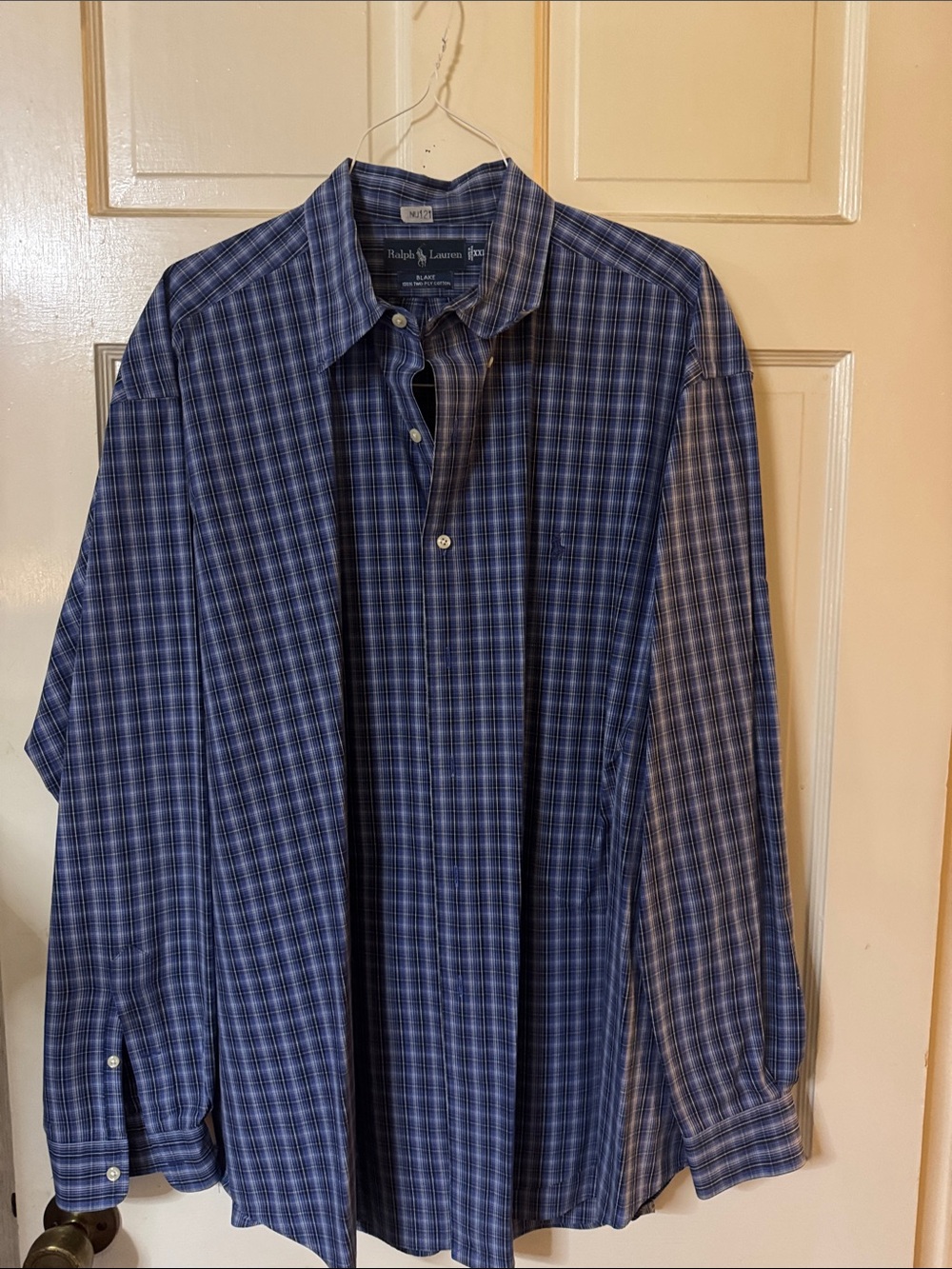 Ralph Lauren Blue Multi-Plaid Button Down Shirt